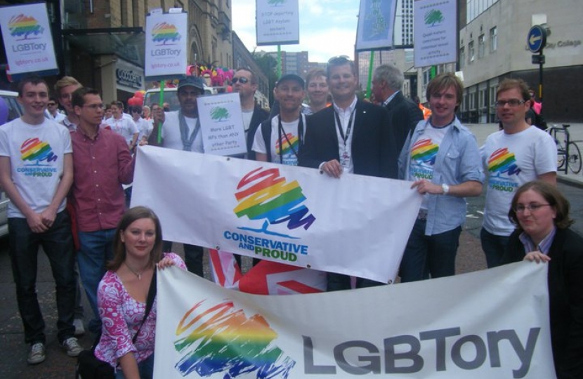 New gay Tory MP leads Pride parade in Leeds