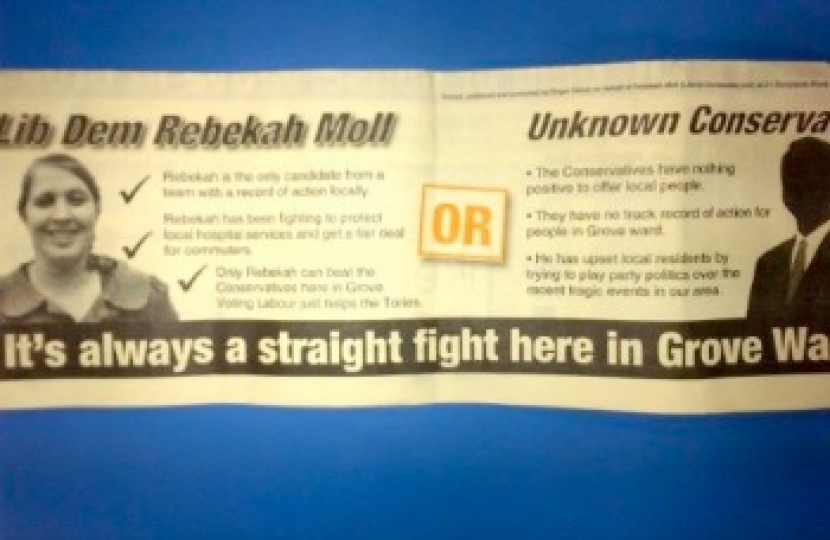 LibDems in hot water over ‘straight fight’ election campaign