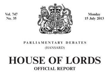 Lords Hansard, 3rd Reading equal marriage bill, same sex marriage, LGBTory